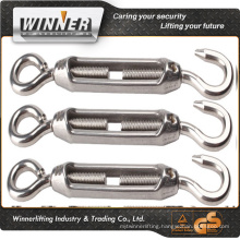 Pack Of 5 M4 Wire Rope Stainless Steel 304 Hook & Eye Turnbuckle